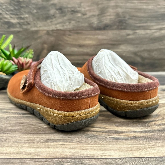NIB Earth Origins Ezra 8.5M 40 Acorn Brown Slip On Clogs Suede - Picture 7 of 12